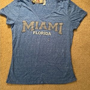 Jerzees Fitted Blue Gray Short Sleeve Tee